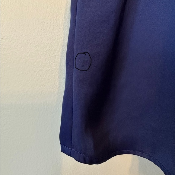 Banana Republic Women’s Satin Flutter Sleeve Top in Blue - Picture 7 of 7